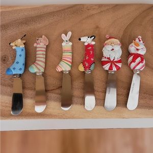 Holiday Spreaders for Entertaining, 6 Pieces